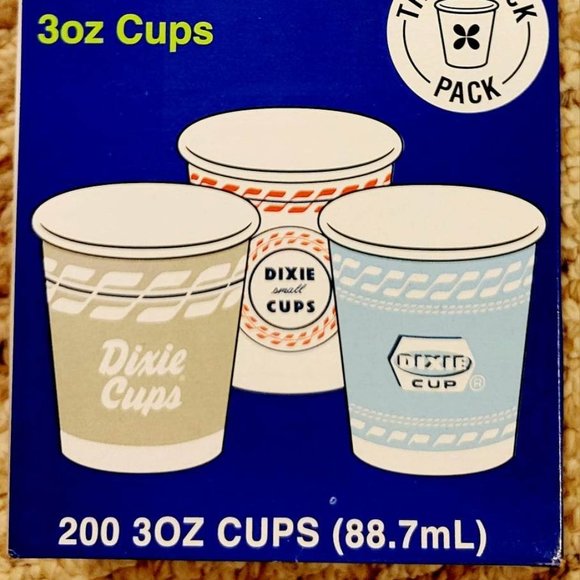 "Throwback Pack Dixie Disposable All-Purpose Paper Cups", Print, 3 oz, 200 Count - Picture 3 of 16